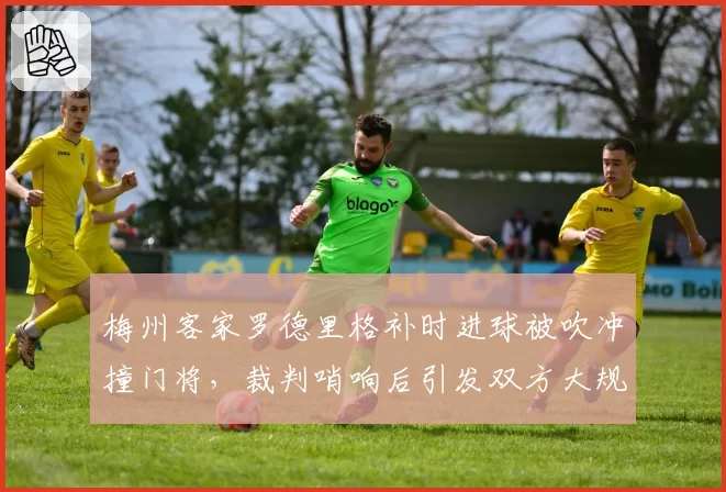梅州客家罗德里格补时进球被吹冲撞门将，裁判哨响后引发双方大规模冲突？